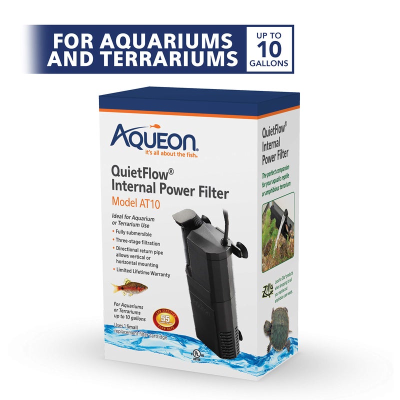 Aqueon Submersible Internal Aquarium Filter, AT10 Gallons - Image 2